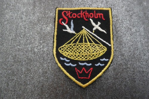 Stockholm woven cloth patch - stockholm,