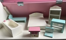 7 pcs Aqua Blue Pink & White