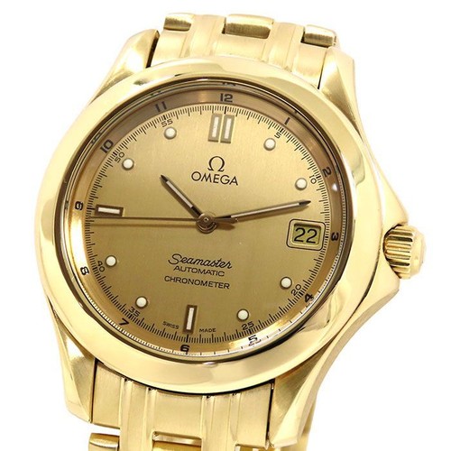 Omega seamaster gold dial - omega,