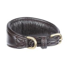 Shires Digby and Fox Padded Greyhound Collar - Brown