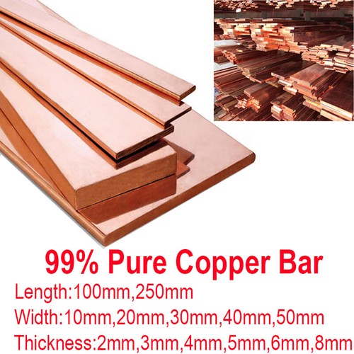 Pure copper strip flat bar - pure,