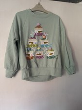 Next Girls Christmas Snowman Jumper Aged 9 Years