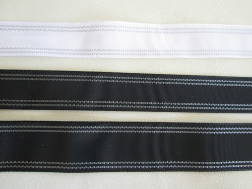 Black white waistband - or,