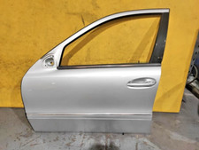2003 MERCEDES W211 E55 AMG KOMPRESSOR NSF FRONT LEFT COMPLETE DOOR 744 SILVER