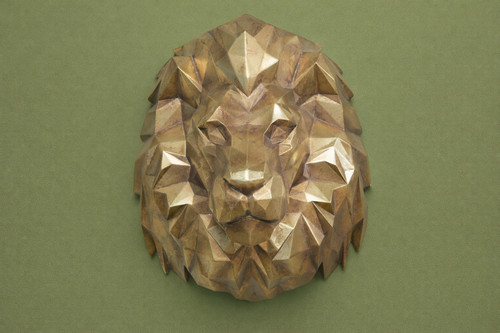 Geometric gold resin - geometric,