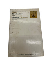 Rover Distributors and dealers booklet