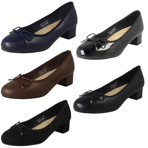 Wide fit low block heel - wide,