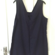 NEXT ladies navy linen mix dress. Size 14 Never worn