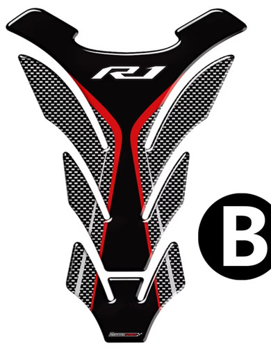 Carbon tank decal - carbon,