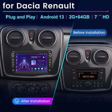 For Renault Dacia Duster Sandero Apple Carplay 64GB Car Radio Stereo GPS Sat Nav