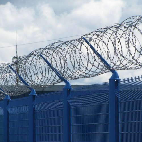 Galvanised razor barbed - galvanised,