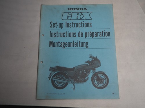 Honda set instructions - set-up,