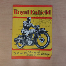 Royal Enfield Motorcycles Sales Brochure with 1947 prices (RE 125cc & G 350cc)