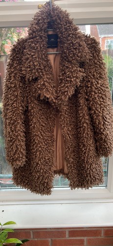 Zara women beige teddy - zara, women's