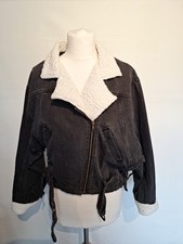Zara denim flying jacket - zara, size