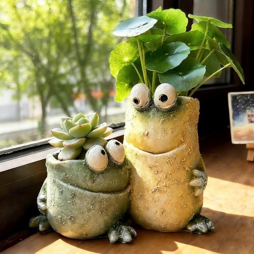 Cute frog planter - cute,