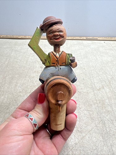 Vintage wooden hand carved - hand, man