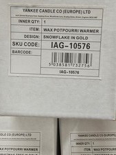 BNWT,  Yankee Candle Melt Warmers. Set Of Three. Reindeer, Tree And Snowflake