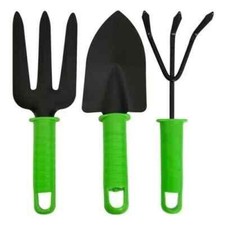 3pc Set Small Gardening Hand Tool Set Cultivator Fork Trowel Shovel Kit Garden