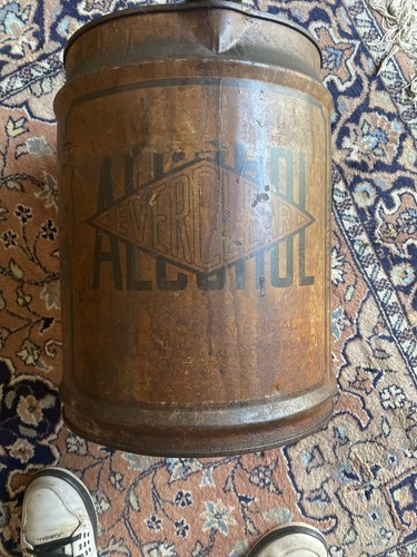 Antique everclear alcohol can - everclear,