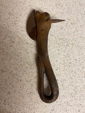Antique  Cast Iron Bulls Head Tin Opener from 1800's Kitchen Metal Ware.