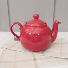 London Pottery Farmhouse Pink Teapot With Infuser Stoneware Teapot Birthday Gift