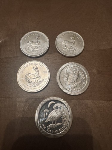 1oz 999 fine - silver, coins