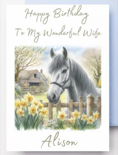 Personalised horse birthday - personalised,