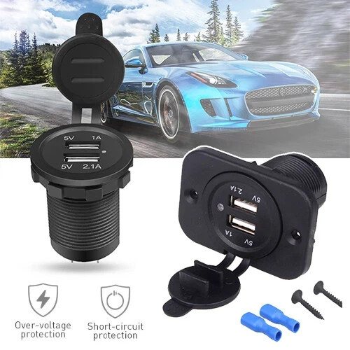 Dual usb port socket charger - port,