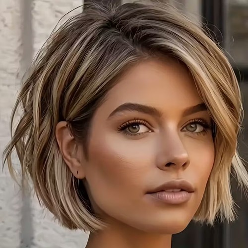Short bob cut caramel - cut,