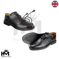 Leather ghillie brogues - ghillie,