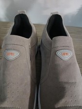 UFK Sport Men's Walking Shoe Slip On, grey with White Sole size US 10,