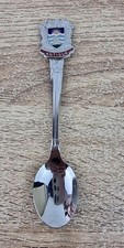 Antigua Souvenir Spoon Chrome Sheffield England J Billam Ltd Vintage.