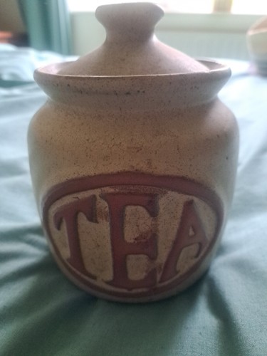 Retro earthenware tea storage - retro,