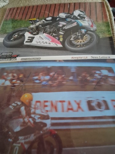 Joey dunlop signed - "joey,