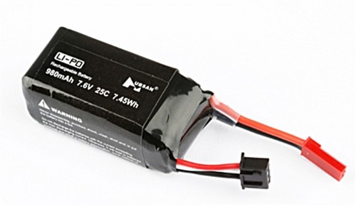 980mah 25c lipo battery - 7.6v,