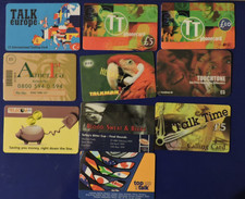 Assorted phonecards - 10,