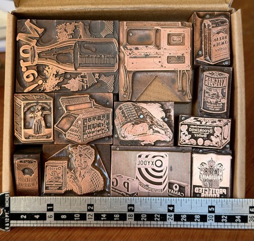Letterpress copper cuts - copper,