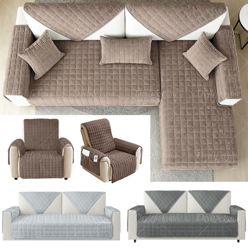 Soft plush sofa seat cover - seat,