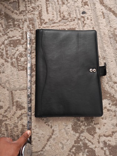 Leather note pad folio - a4,