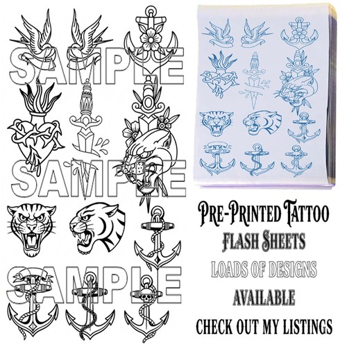 Tattoo stencil sheet ready - a4,