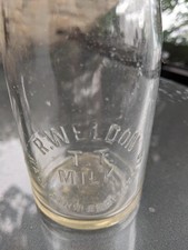 vintage school milk bottles - glass - in original metal crate