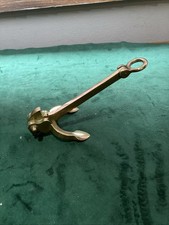 Vintage Solid Heavy  Brass Anchor Paperweight  17cm Long