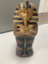 Large contemporary Pharaoh sarcophagus storage unit 51cm high with front door