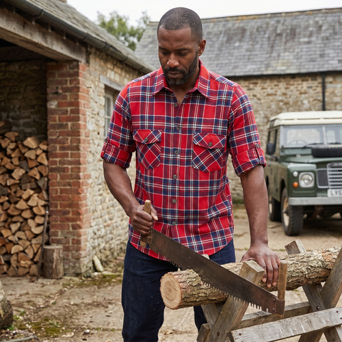 Mens madras plaid lumberjack - plaid,