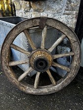 Vintage Wooden Cart Wheel 