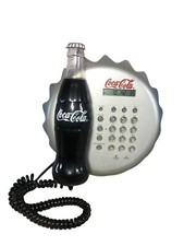 Coca Cola Bottle Cap Glass Shaped Telephone By Akura Vintage Rare Working Tested
