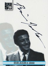 The Avengers 50th Anniversary Autograph Card AVBJ Brian Jackson As Johnnie