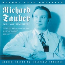 Will You Remember? Richard Tauber CD 2000 Free UK P&P Value Guaranteed Audio CD
