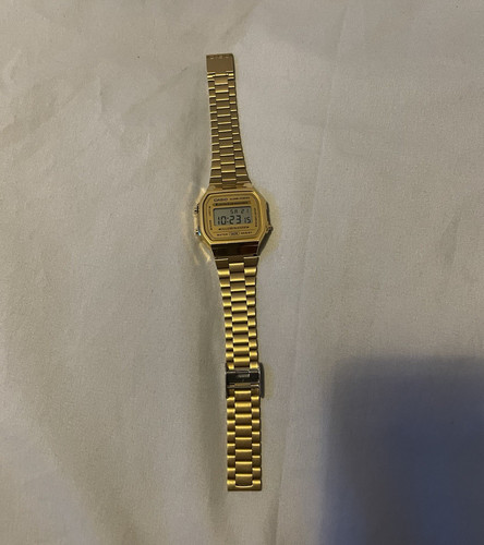 Casio a168 gold - digital, quartz